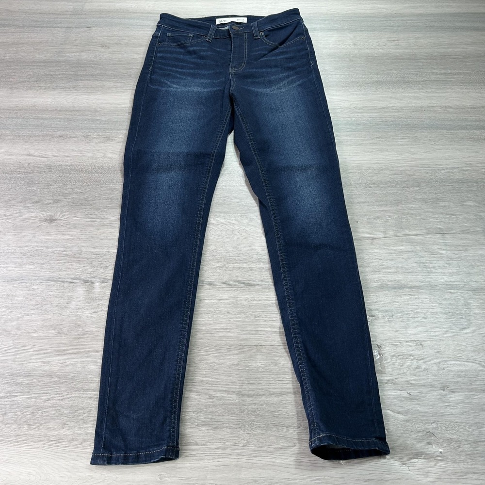BKE Stella Jeans Womens 26 Blue Slim Fit Low Rise Bootcut Stretch Denim Classic